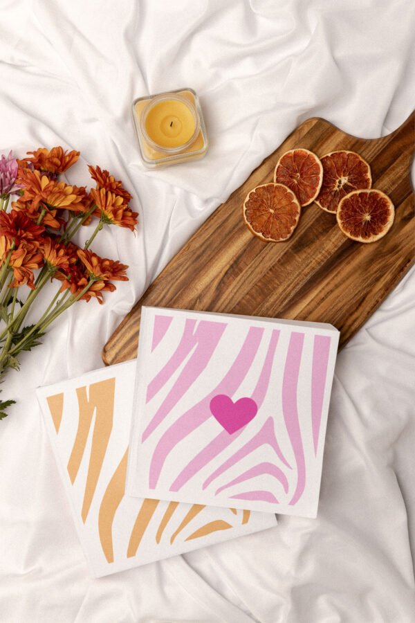 Estampado Corazón Rayas