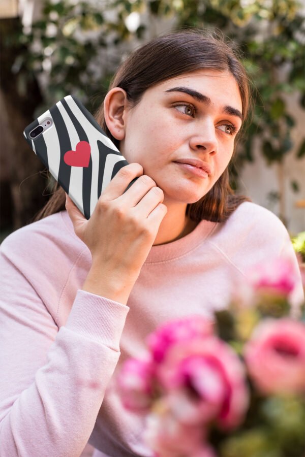 Estampado Corazón Rayas